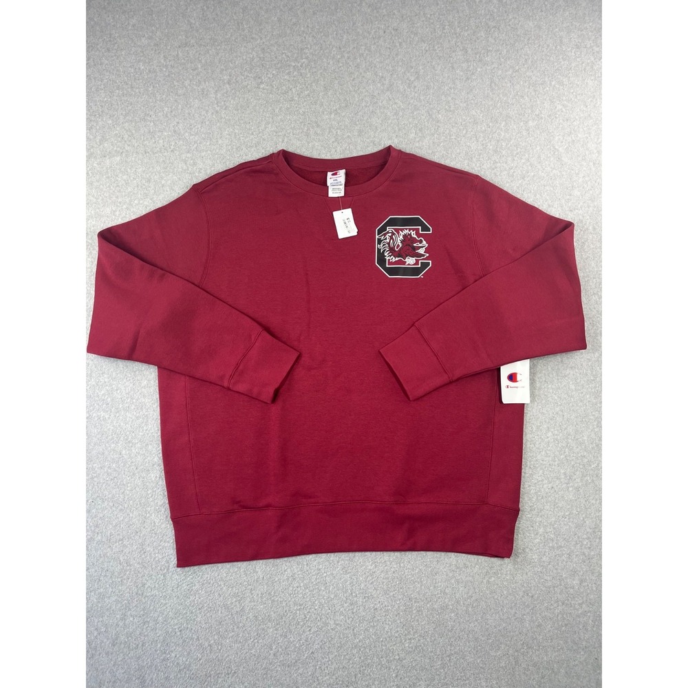 South Carolina Gamecocks Sweatshirt Mens 2XL Maroon Champion Long Sleeve Crew